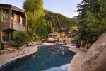 Two outdoor heated pools and 3 hot tubs 